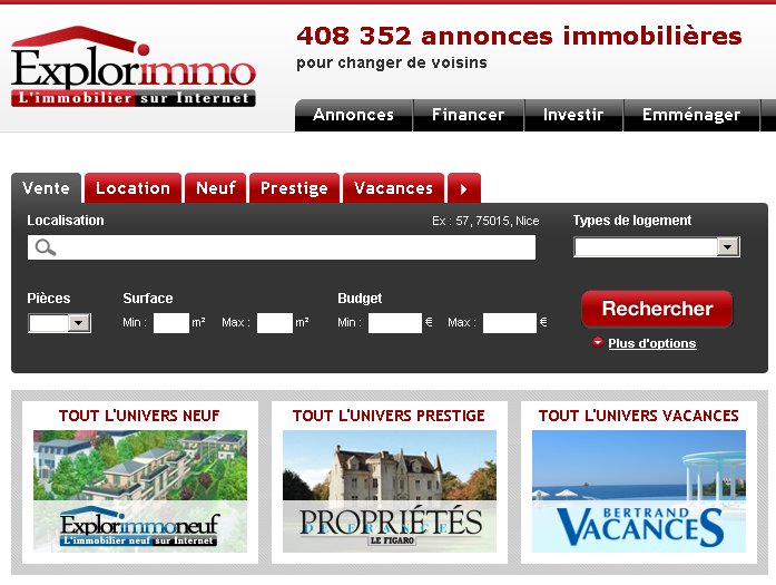 internet immobilier