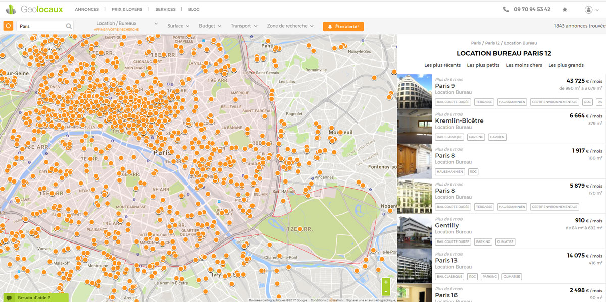 geolocaux_screenshot_recherche_carte_portail_immobilier_entreprise