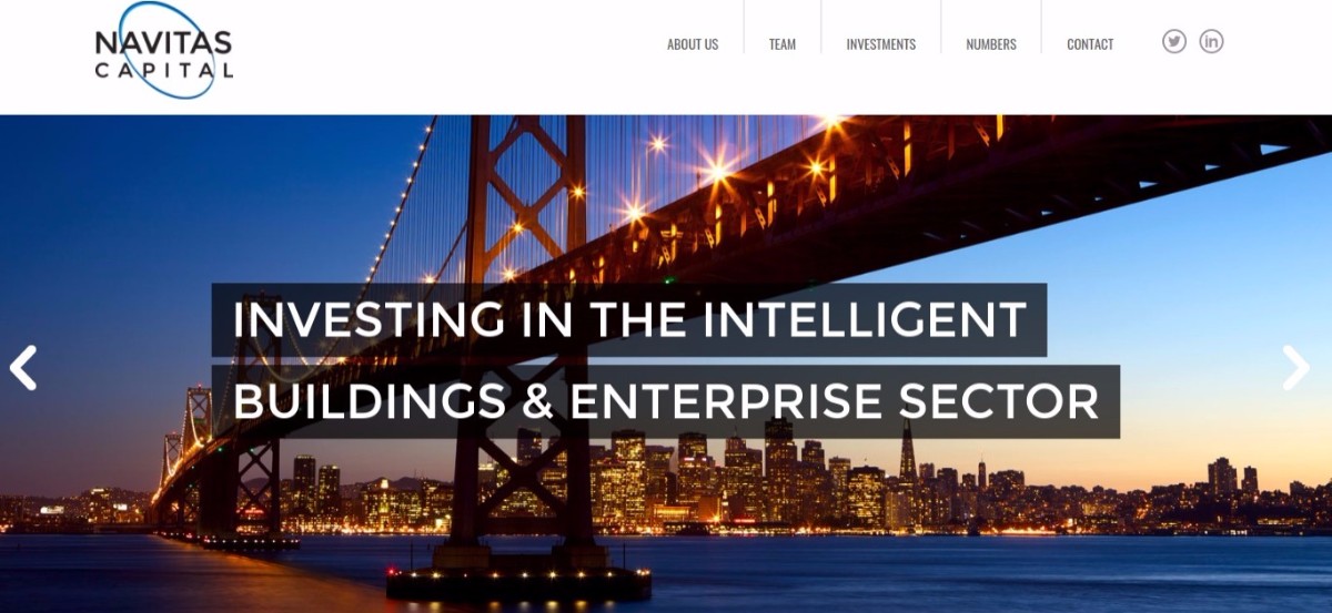 startups de l'immobilier : illustraion du site du fond d'investissement Navitas Capital