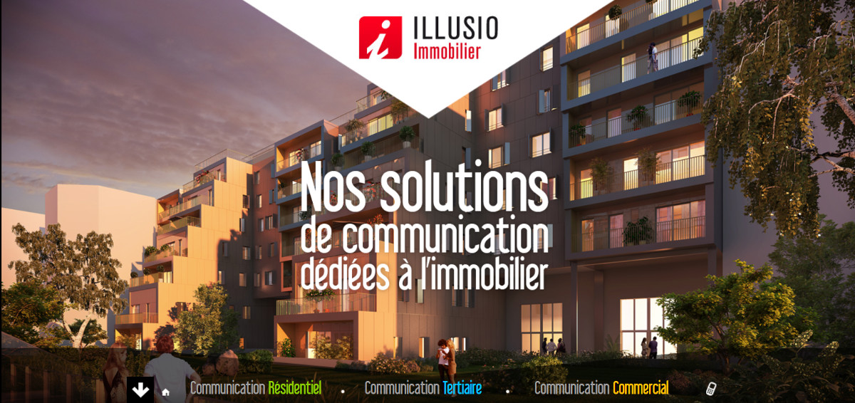 Illusio Communication Immobilier Agence Illustration