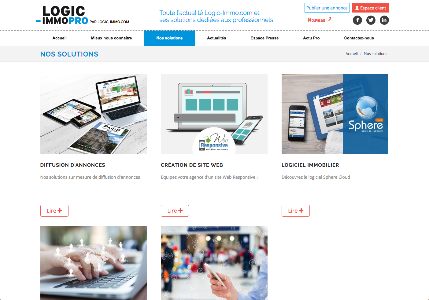 Logic Immo Pro Adwords immobilier, Création site immobilier