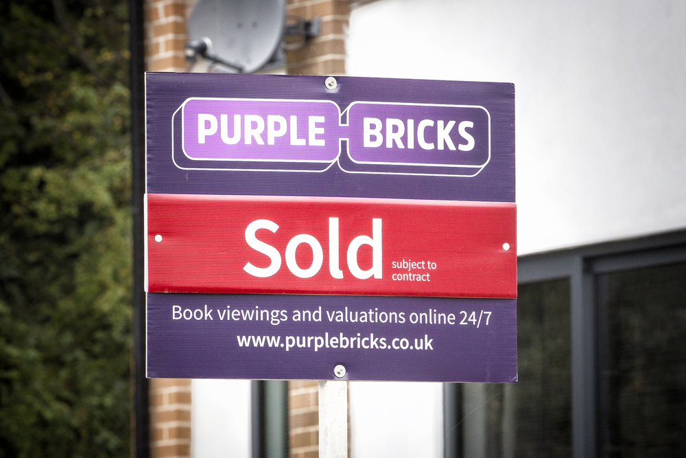 Purplebricks Startup Proptech Immobilier Panneau