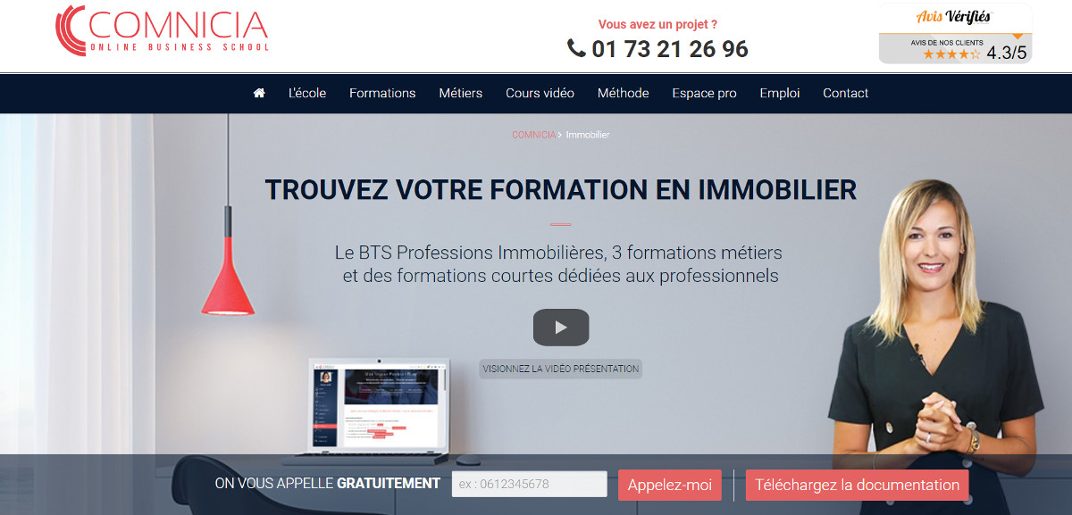 Comnicia Formations Immobilier Online