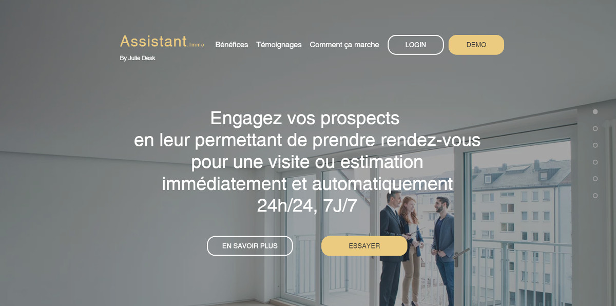 Assistant Immo Startup Immobilier Rendezvous