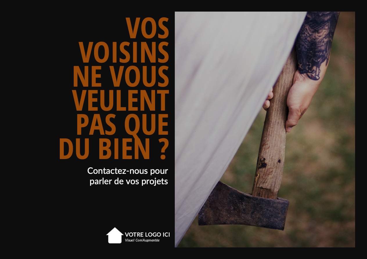 flyer immobilier campagne communication halloween - exemple