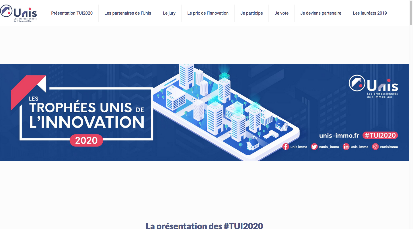 Trophées De L'innovation Unis2020 Homepage