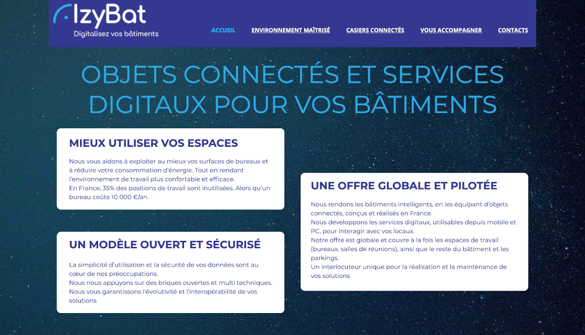 Izybat Homepage Proptech Françaises Immobilier