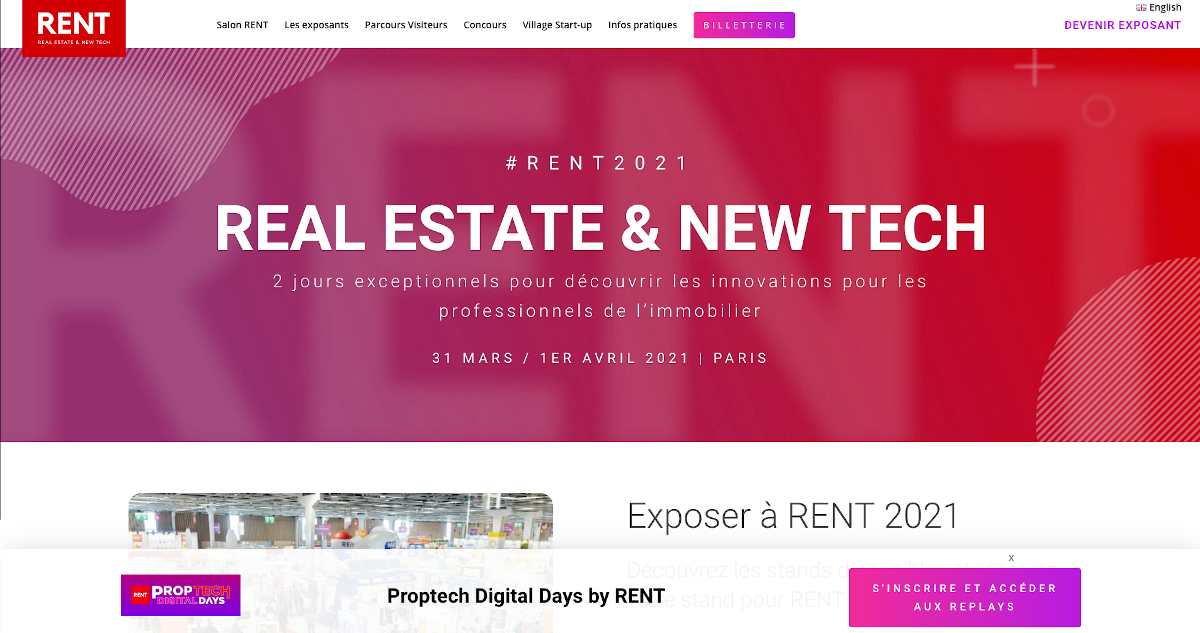 Proptech Digital Days 2eme Edition Salon Rent Immobilier Proptech