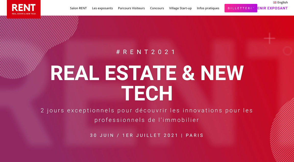 Salon Du Rent Proptech Startups Immobilier 30 Juin Et 1er Juillet 2021