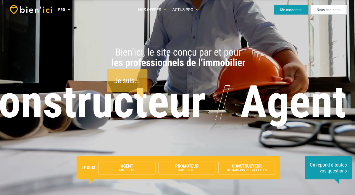 Bien'ici Homepage Pack Promoteurs Immobiliers