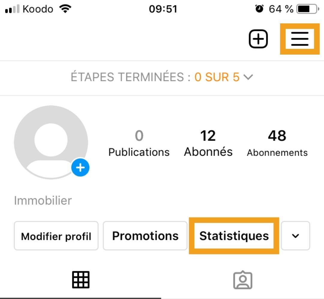 Acces Statistiques Instagram Immobilier