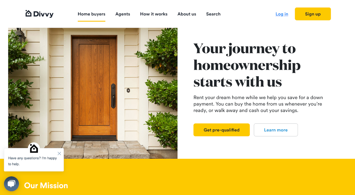Divvy Homes Homepage Ifunding Ifunder Proptech Immobilier