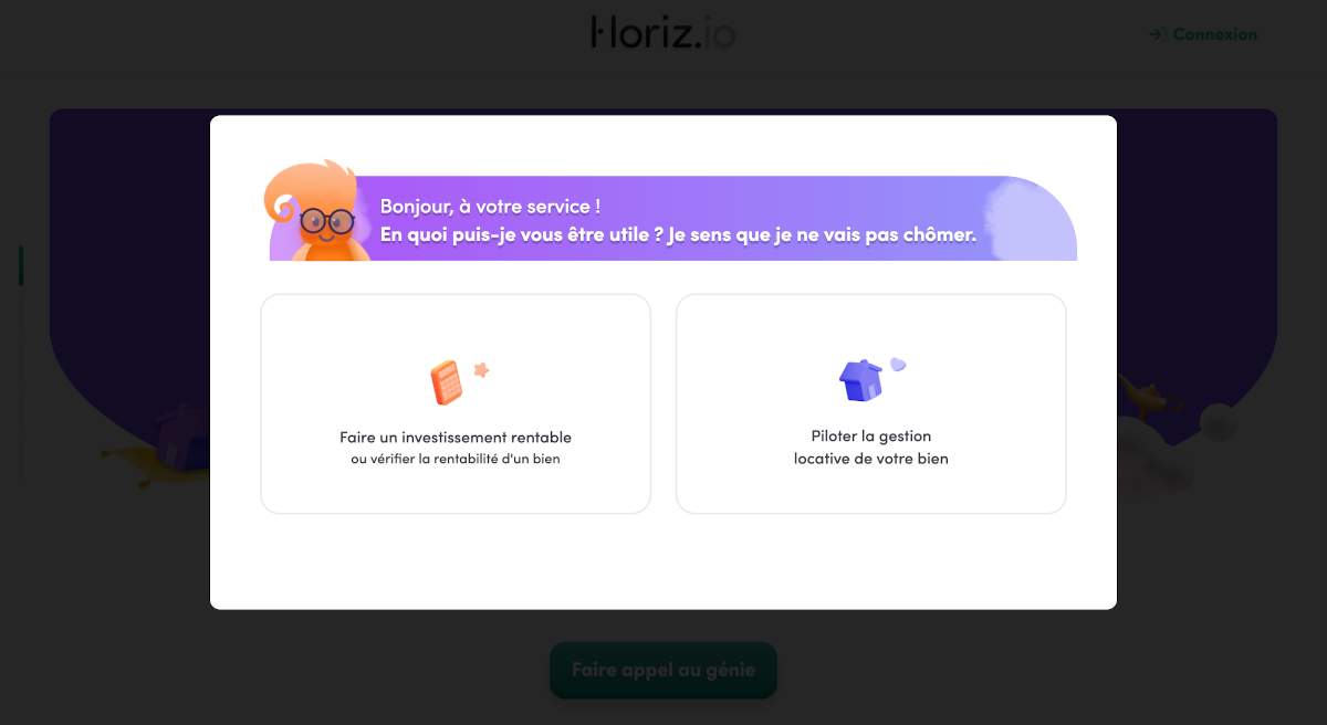 Horiz.io Utilisation Outil Startup Immobilier Rendement Locatif Investissement Proptech