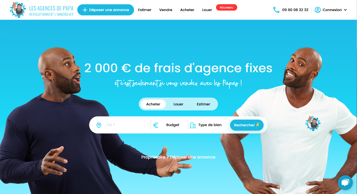 Les Agences De Papa Homepage Levée De Fonds 6,5 Millions D'euros Agence En Ligne Proptech Immo2