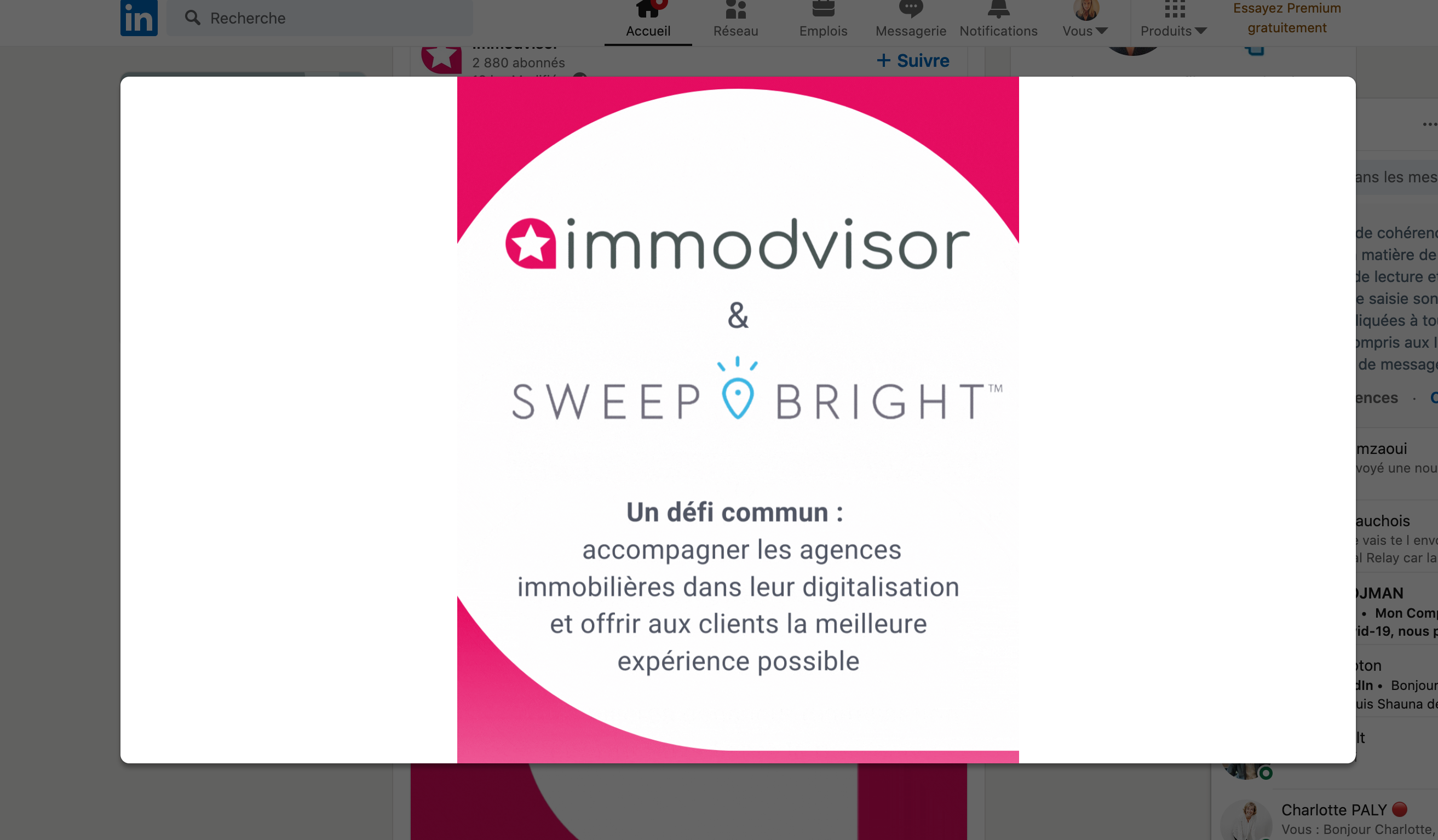 Sweepbright Immodvisor Partenariat Proptech Logiciel Transaction Avis Clients Immo2
