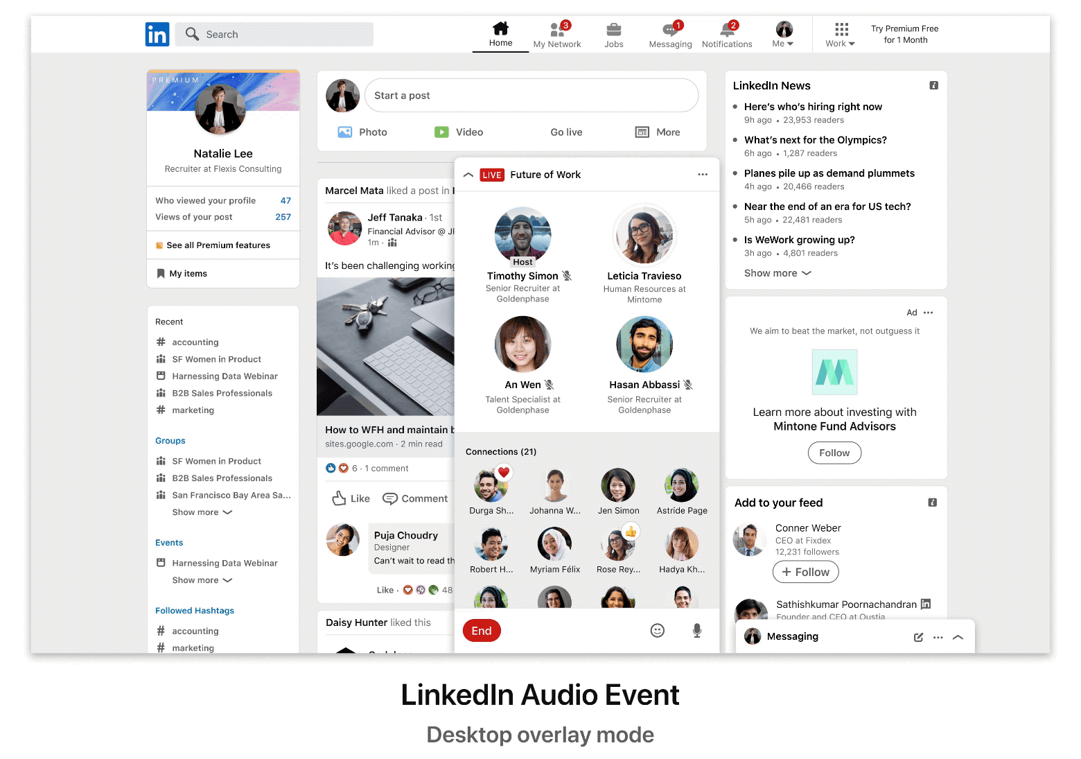 Linkedin Live Audio Clubhouse Immobilier