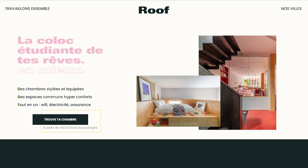 Roof Startup Proptech Immobilier Homepage Levee De Fonds 3 Millions D'euros