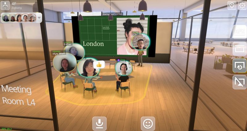 Plateforme Bureau Virtuel Soma Startup Zingbang Proptech Metaverse