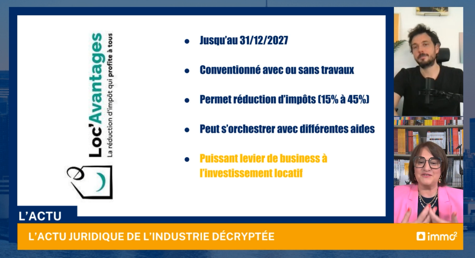 Reconduction du dispositif loc'avantages jusqu'à fin 2027