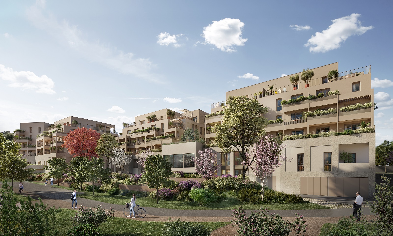 innovation dans l'immobilier : Cœur Boise Esplanade Dardilly Perspectiviste Visiolab
