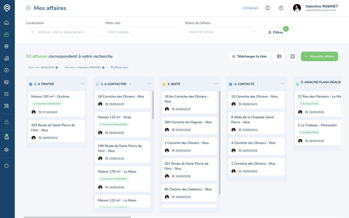 La Loupe Immo 2.0 Prospection Immobiliere Intelligente