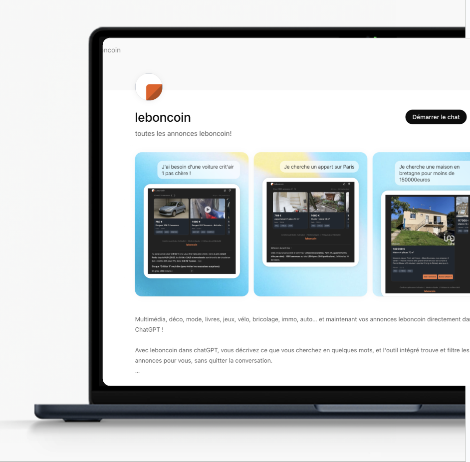 Leboncoin Lance Son App Dans Chatgpt