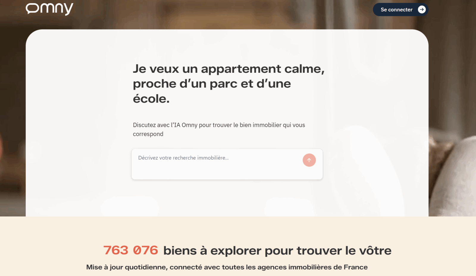Omny se lance avec une approche du portail immobilier conçue autour de l'IA et de la recherche naturelle
