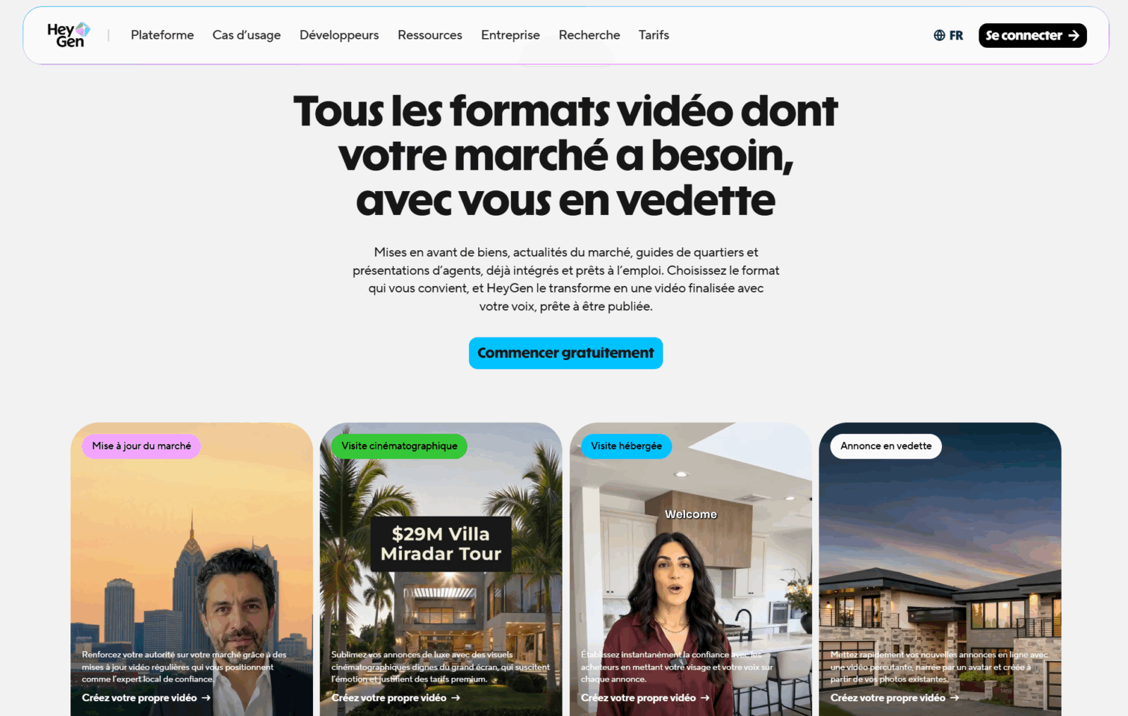 générateur vidéos IA Heygen for real estate