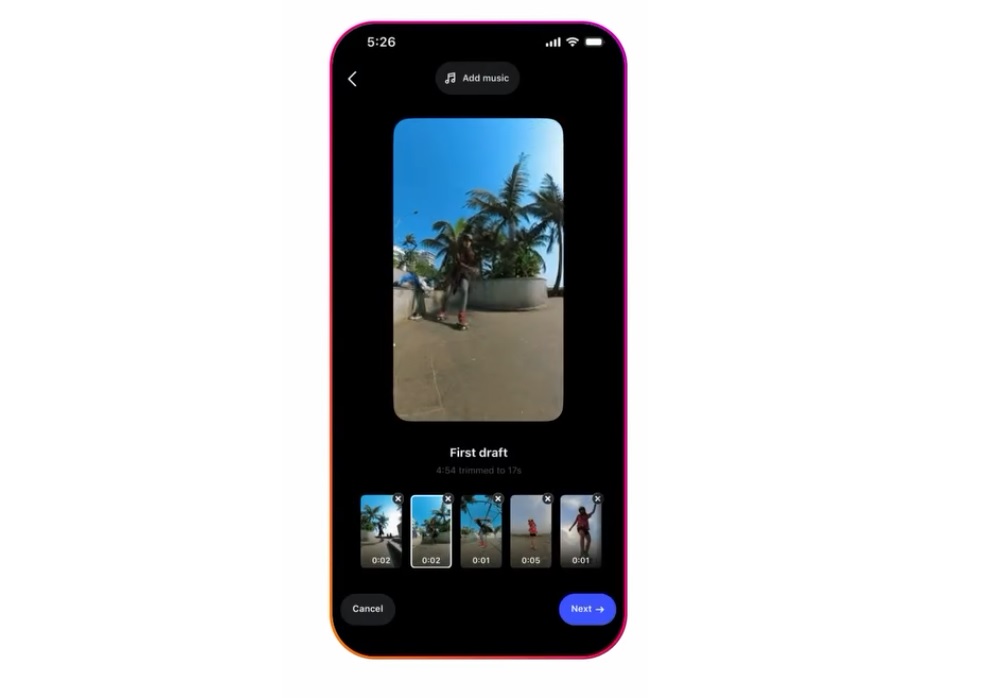 Instagram First Draft Reel